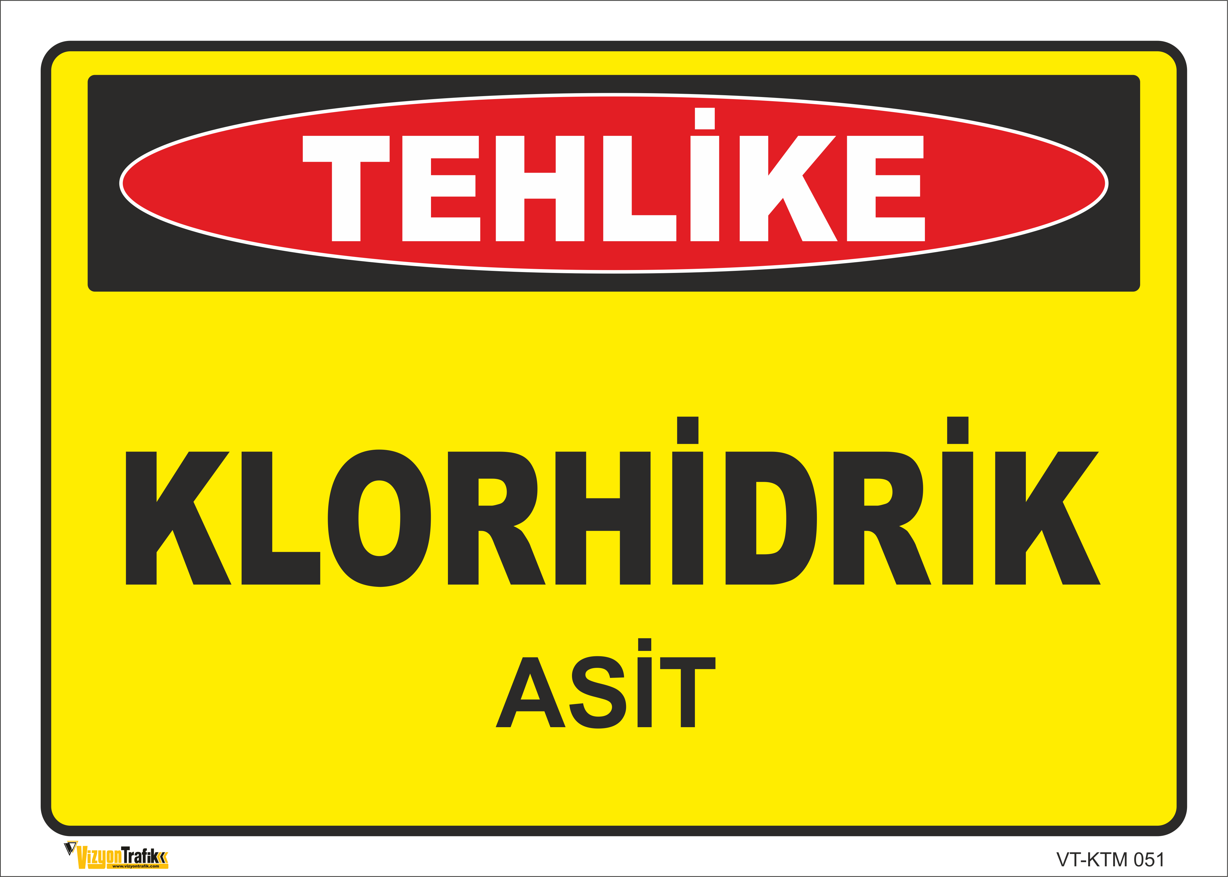KLORHİDRİK ASİT LEVHASI